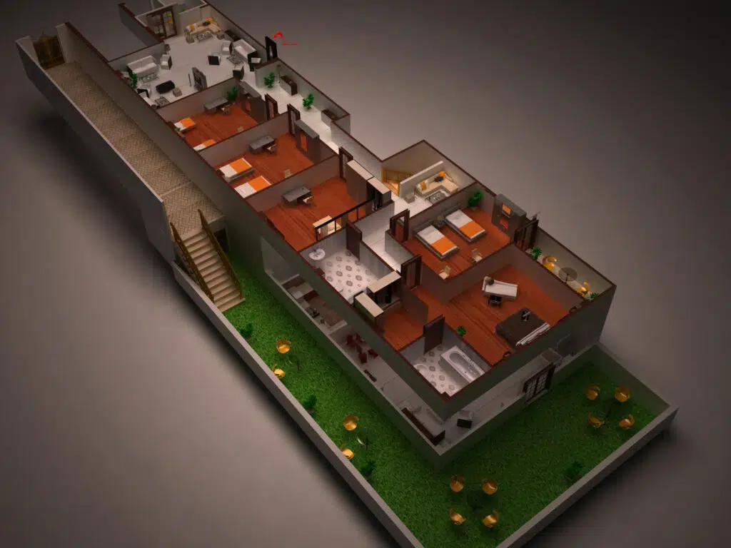 نموذج دوبلكس 454م - A بحديقة - قطعة 33 - المنطقة الخامسة - المجاورة الاولى - مدينة الشروق