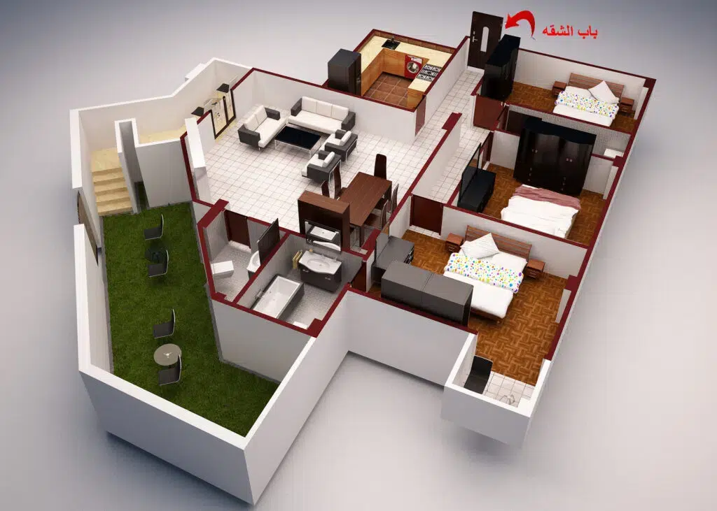 نموذج-أرضي-179م-A-بحديقة-قطعة-67-المجاورة-الثانيه-الحى-الرابع-فيلات-مدينة-الشروق